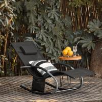 Hamacas de jardín Mecedora con reposapiés Tumbona ergonómica Negro OGS28-SCHx2 ES” ¡Disponible en dos versiones diferentes! Elige tu opción a continuación.” - details 3