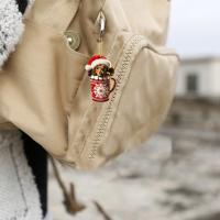 Calendario de Adviento de Navidad 2024,con 24 encantadores colgantes de perro salchicha, adornos de árbol de Navidad para decora - details 12