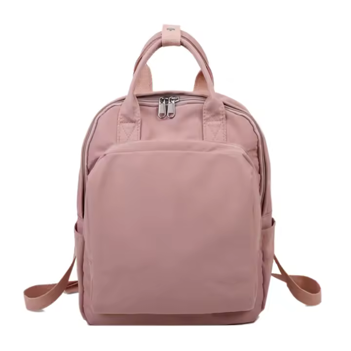 Mochila de nailon Unisex, mochila informal de gran capacidad para viaje escolar - 1