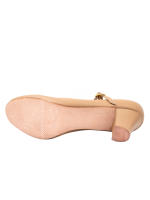Dynadans Zapatos de baile de cuero PU con correa en T para mujer, calzado marrón de 2 pulgadas, UPD - details 4