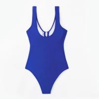 Moda baño de una pieza Tre Metal pulido Sexy Tango sin espalda colores sólidos - details 14