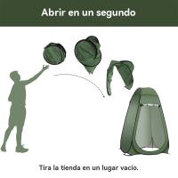 Tienda ducha camping privacidad al aire libre vestidor con ventana - details 5