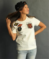 WW2 Top Gun cuello redondo militar Fuerza Aérea piloto parche mujer hombre camiseta WAPPEN insignias verano camiseta hombres 100% ropa informal de algodón - details 8