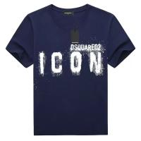 Dsquared2 camiseta con estampado de letras para hombre, camiseta de manga corta de algodón con chorro de tinta, corte ajustado - details 5