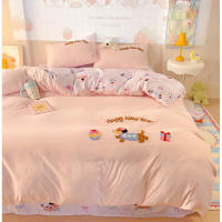 AConjunto de ropa de cama de cuatro piezas con estampado de toalla de clase de ropa de cama de cama de tres piezas - details 11