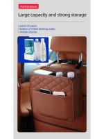 Bolsa de Almacenamiento Multifuncional para Asiento de Automóvil Bolsa de Cuero para Modelos Comunes - details 4