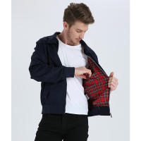 Chaqueta Bomber Retro clásica sólida europea para hombre, cortavientos, ropa de calle, abrigos de moda - details 11