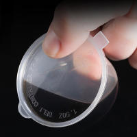 Taza de salsa desechable para llevar, contenedores de plástico transparente con tapas con bisagras, tazas de plástico reutilizables, caja de pintura de pigmento, 50 piezas - details 7