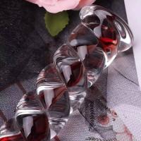Empaque privado Sexy Crystal Twist Espiral Erótico Adulto Ano Butt Anal Dilatador Vidrio Dildo Juguetes Sexuales Para Mujer Hombre Tapón Anal - details 4