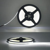 Tira de luces LED COB Superfina, cinta suave y Flexible de 5mm, 320LED/m, cc 12V, barra de luz roja, verde, azul, blanco frío y cálido para iluminación de decoración - details 10