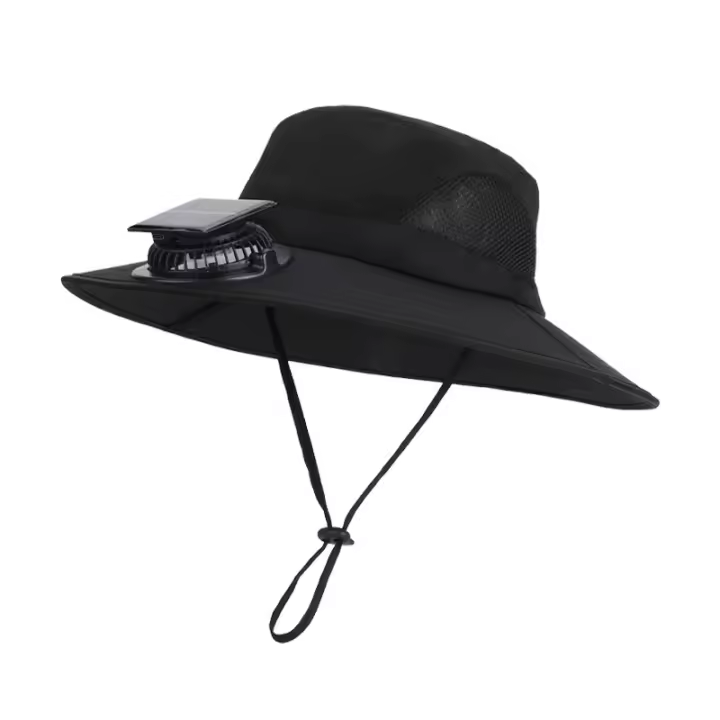 Nuevo gorro de ventilador solar Sombrero de verano para escalar montañas al aire libre - 1