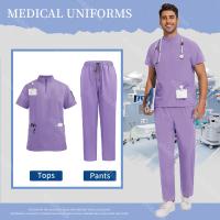ropa médica para hombre, uniforme de hospital, traje exfoliante, ropa de trabajo quirúrgica, accesorios de enfermera, traje de trabajo para el cuidado de mascotas - details 24
