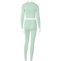 Conjunto deportivo de dos piezas de manga larga, nuevo traje informal de moda para mujer - details 137