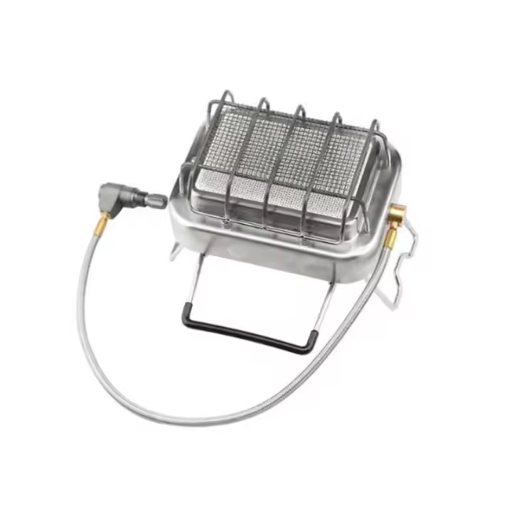 Estufa de radiación infrarroja de acero inoxidable 304 para exteriores, estufas de Camping multifunción, calentador de Gas portátil, 1800W - 1