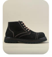 Botas retro casuales de media caña, botines de piel de vaca, zapatos de cuero de moda, botas de trabajo. - details 8