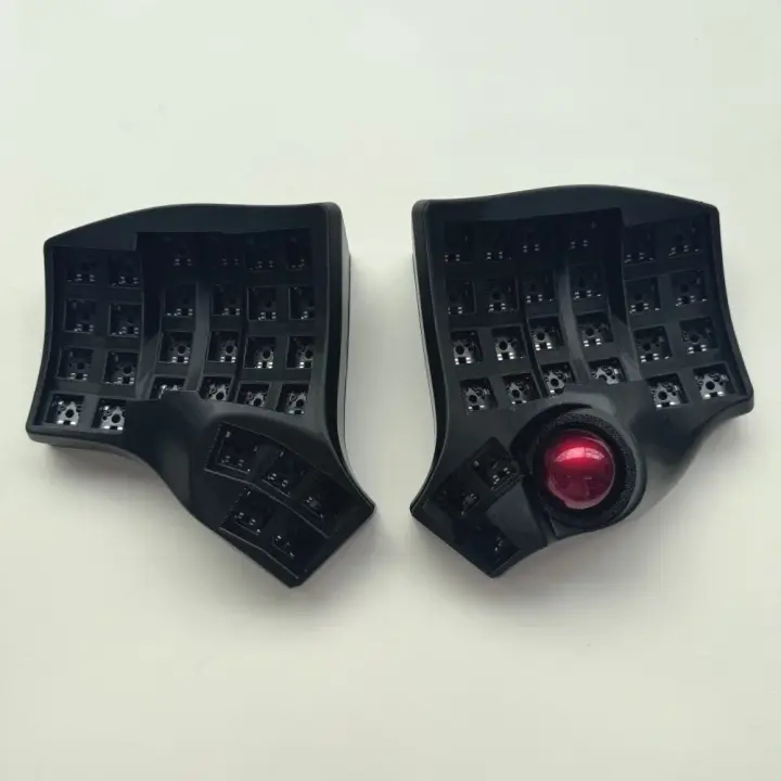 Kit de teclado personalizado inalámbrico/Bluetooth con teclas intercambiables MX, teclado separado MK2 Charybdis con ratón óptico integrado - 1