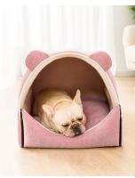 Casa de Perro lavable y cálida Para invierno, cama cerrada Para cachorros, perrera, tienda de campaña plegable portátil Para mascotas - details 15