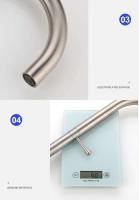 Grifo cepillado de níquel/pistola gris/oro, grifos de fregadero de cocina de un solo mango giratorios de 360 ​​grados de acero inoxidable 304 - details 8
