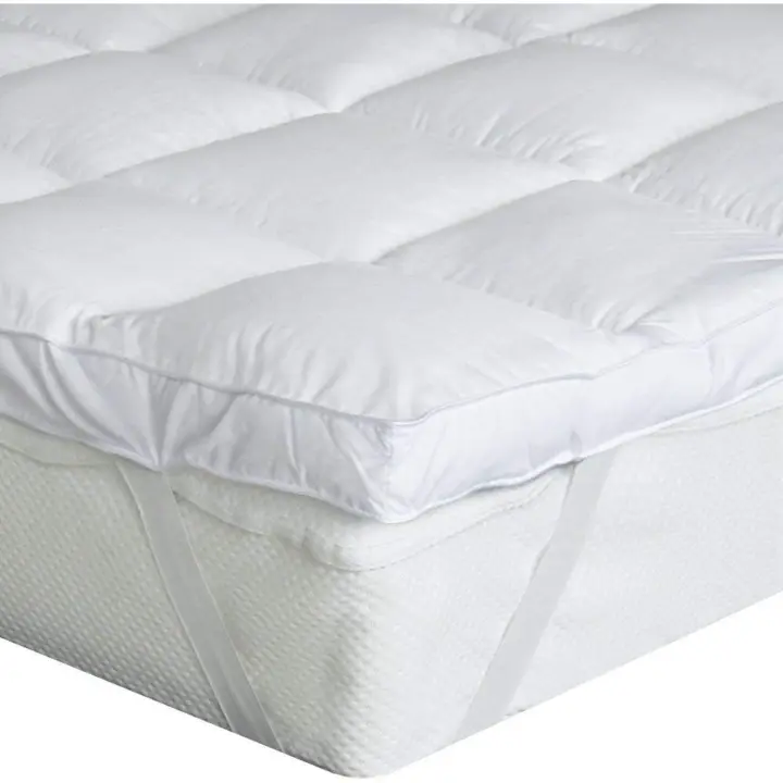 Sobrecolchon 160x200cm, Cubre Colchon Acolchado de Microfibra con Poliester 600GSM, Super Suave, Calidad de Hotel, hipoalergénico, Lavable a Maquina - 1