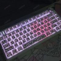 Contour 4.0 Side Engraved Keycap PBT Translucent 97 Gaming nical Keyboard Key Cap White For Magnetic Switch F75 G87 - details 4