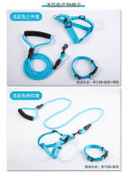 Correa para caminar para perros grandes, medianos y pequeños, correas para el pecho, collares, suministros para mascotas de piel dorada de peluche - details 10