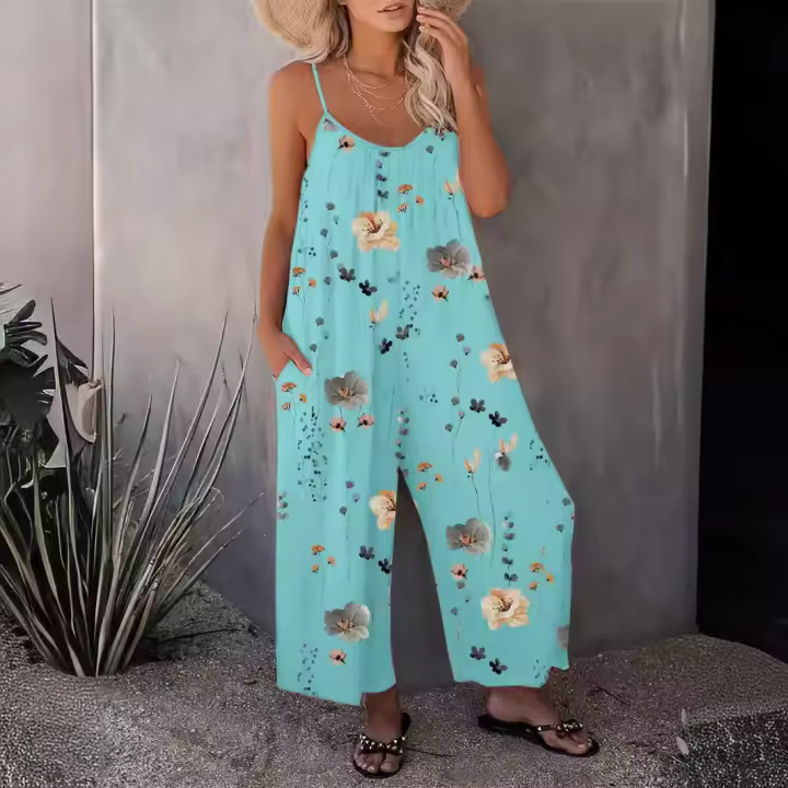 Mono estampado de moda de verano para mujer. - 1