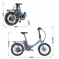 FAFREES F20 Light Bicicleta Eléctrica Plegable,Motor de 250W, Batería de 36V 14.5Ah, Pantalla LCD,Pneumáticos de 20*1,95 pulgadas,Velocidad Máxima de 25km/h,SHIMANO de 7 Velocidades,Frenos de Disco Mecánicos,Rojo - details 10