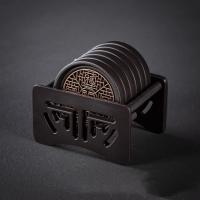 Posavasos de té de Kung Fu antiescaldado duradero, soporte de té elegante de estilo chino, bandeja ligera de plástico de estilo chino para ceremonia del té - details 7