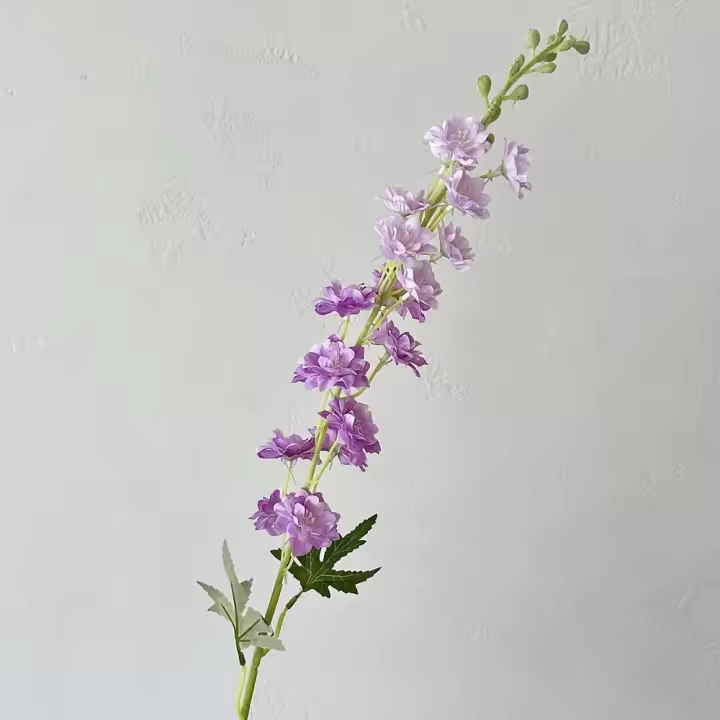 84CM Flor de Delphinium Artificial flores de seda de jacinto ramos de imitación tallo largo de Larkspur planta ramos de imitación florales - 1