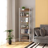 Estantería de 6 Niveles Alta Almacenamiento en Salón y Estudio Estantería de Madera y Metal - details 1