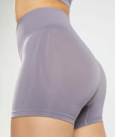 Pantalones cortos sin costuras para mujer, ropa de medio pantalón suave para Fitness, Yoga, gimnasio, correr y bicicleta, novedad - details 2