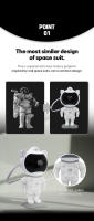 Galaxy Night Light Star Projector, Astronaut Starry Nebula LED Ceiling Lamp with Timer and Remote Control, Gift for Kids and Adults for Bedroom, Christmas, Birthday, Valentine's Day - details 3