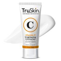 TruSkin Crema de vitamina C para la cara – Hidratante iluminador, antienvejecimiento, hidratante, crema antiarrugas para la piel – Vitamina B5, vitamina E, aceite de jojoba, aloe vera y té verde, 4 fl oz - details 0