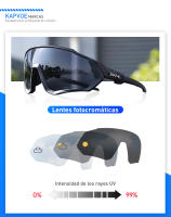 Kapvoe-gafas de sol fotocromáticas para ciclismo, lentes deportivas para bicicleta de montaña y carretera, unisex - details 2