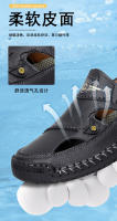 2025 nuevo verano Baotou sandalias de hombre transpirable Casual zapatos de playa huecos grandes - details 5