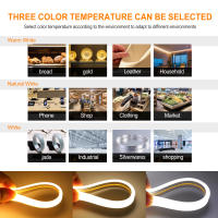 GAHADA Luz de Cinta LED COB Moderna Brilla en Ambos Lados 320LEDs/m Impermeable Regulable - details 10