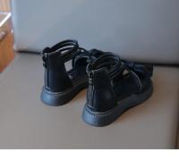 Gladiator Girls, zapatos de playa para niños, sandalias romanas con lazo y cremallera trasera, moda suave, novedad de verano 2025 - details 11