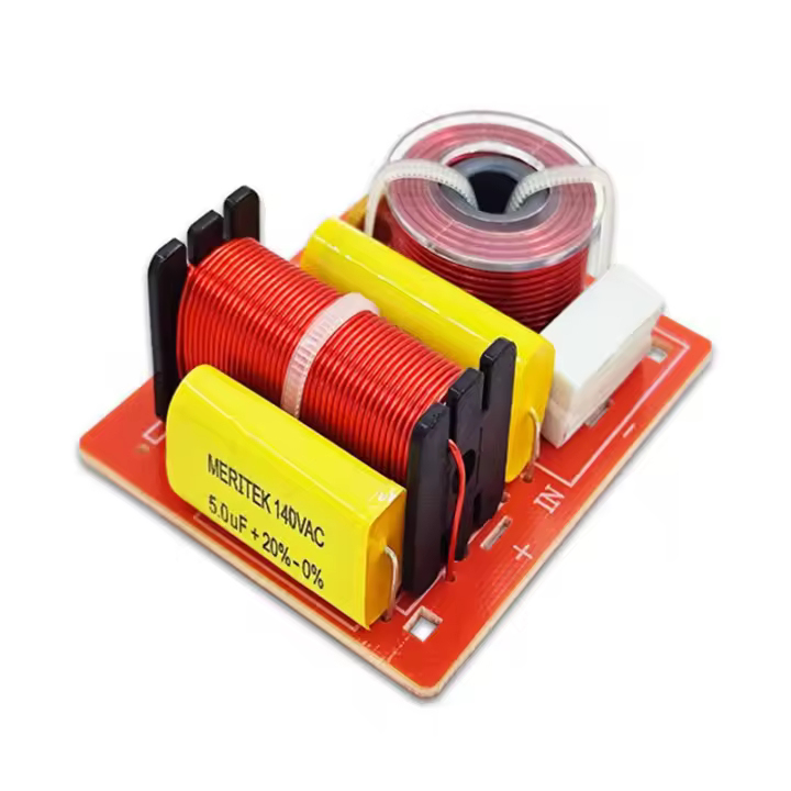 Divisor de frecuencia de placa de Audio de 2 vías para altavoz, filtros cruzados de graves agudos, 120W, HIFI, DIY - 1