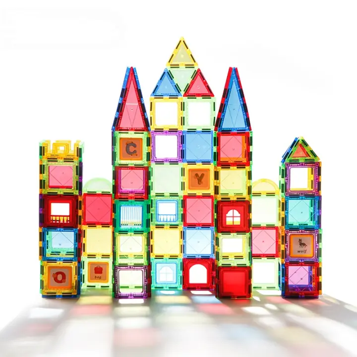 Bloques Magnéticos de Ventana de Moda DIY Coloridos Juguete Educativo Montessori para Interacción Padres-Hijos Regalos para Niños 2024 Romboss Bloques de Construcción con Objectivo Educativo de Flexibilidad Cognitiva Recomendada para Niños de 3-4 Años - 1