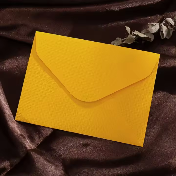 Tela de lino para postales, sobres de alta calidad para invitaciones de boda, papelería de negocios, 50 unidades por lote - 1