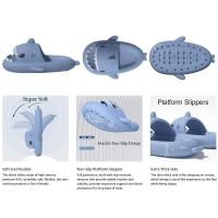 Zapatillas de sandía para hombre y mujer, chanclas planas informales con dibujos animados de tiburón Eva, Chanclas de playa, novedad de verano - details 67