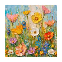 RUOPOTY Arte Moderno Kit de Pintura por Números de Flores Pieza Única de Lienzo Tela de Acrílico - details 0