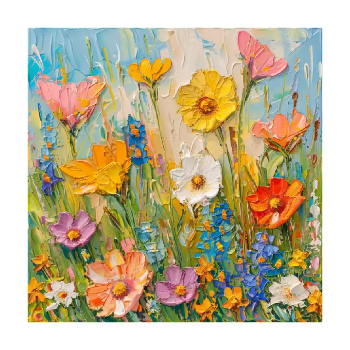 RUOPOTY Arte Moderno Kit de Pintura por Números de Flores Pieza Única de Lienzo Tela de Acrílico - 1