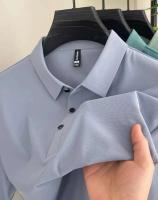 Nueva camiseta personalizada de verano de alta gama para hombre, Polo de marca de moda de negocios de manga corta de color sólido, cómodo y transpirable - details 28