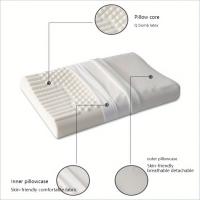 Almohadas de látex Natural para dormir de lado, espalda y estómago, alivio del dolor de cuello - details 5