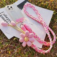 Correa de Teléfono Lanyard para Mujeres Estilo LargoinsCuerda trenzada hecha a mano de flor de viento, duradera, anti-pérdida para exteriores - details 11