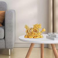 Estatua de Feng Shui para atraer riqueza, figuritas chinas de buena suerte, adorno de estatuilla de dragón, decoración de escritorio, 2024 - details 5