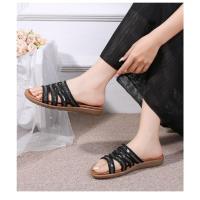 2025 Sandalias planas transpirables con diamantes de imitación - Zapatos de verano cómodos y bohemios para mujer para la playa, fiestas y uso diario, elegante moda primavera-verano - details 12