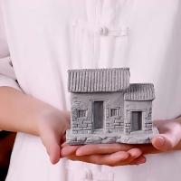 Casa de piedra Zen, cabaña de paja, cabaña de pozo, estatuilla en miniatura, jardín de hadas, adornos de bonsái, decoración de Acuario, paisajismo Rural - details 11