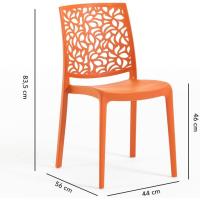 Muebles de Exterior de Polipropileno con Fibra de Vidrio Ideal para Interior, Cocina, Jardín, Sillas de Restaurante y Contract - details 11